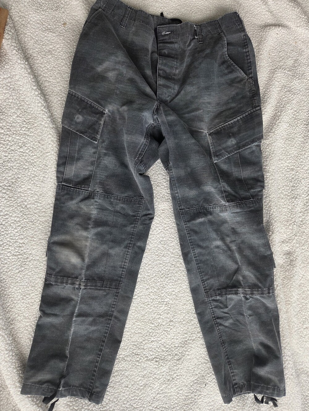 Propper vintage-style tactical cargo pants in a washed Gray Camo